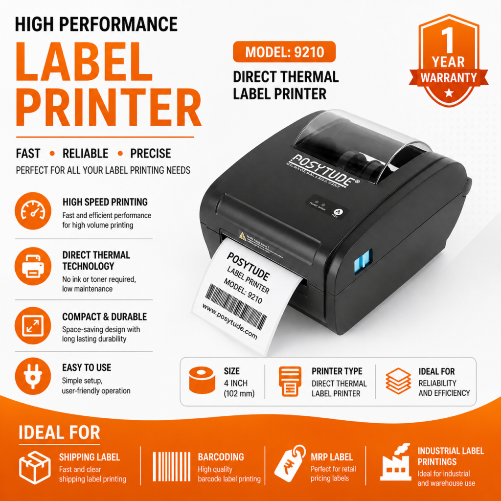 RAZE 9210 Label Printer 4 Inch