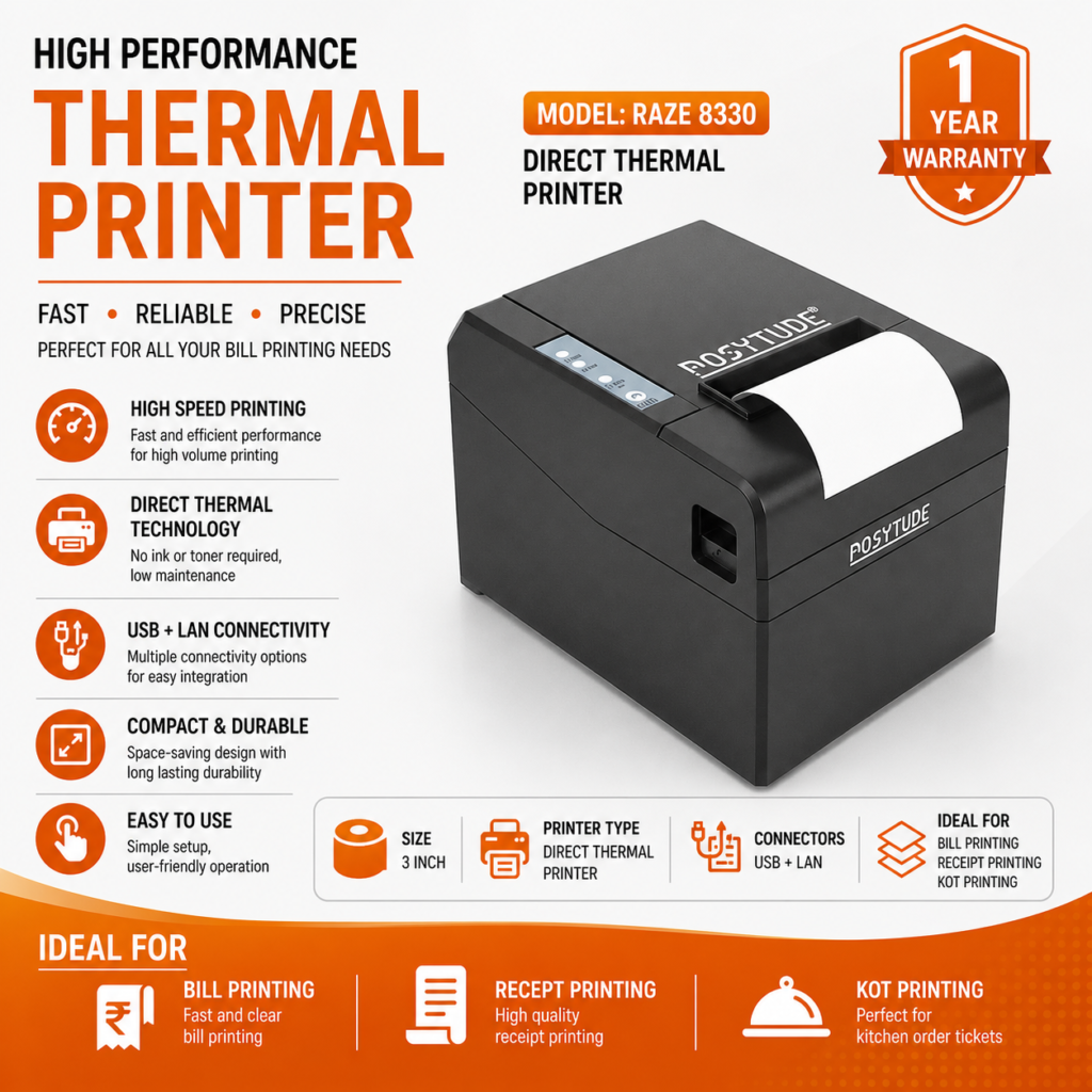 RAZE 8330 Thermal Printer 3 Inch