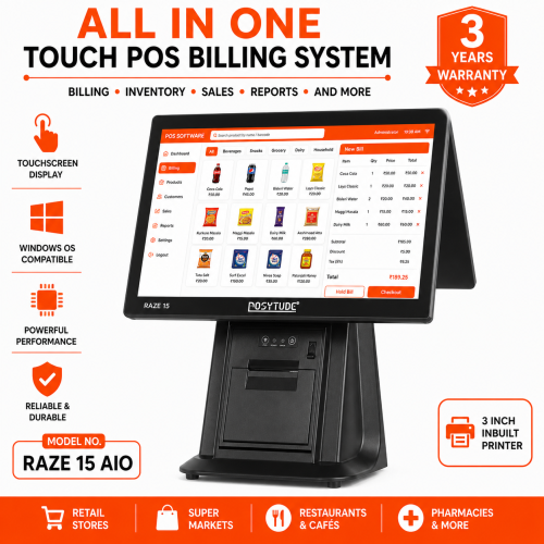 POSYTUDE RAZE 15 TOUCH SCREEN POS MACHINE