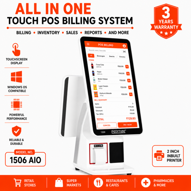 POSYTUDE 1506 TOUCH POS MACHINE
